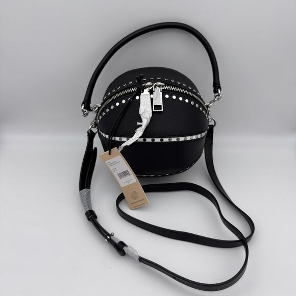 Rebecca Minkoff Handbags - Rebecca Minkoff Basketball Bag Crossbody Leather Studded Black Handbag Purse NEW